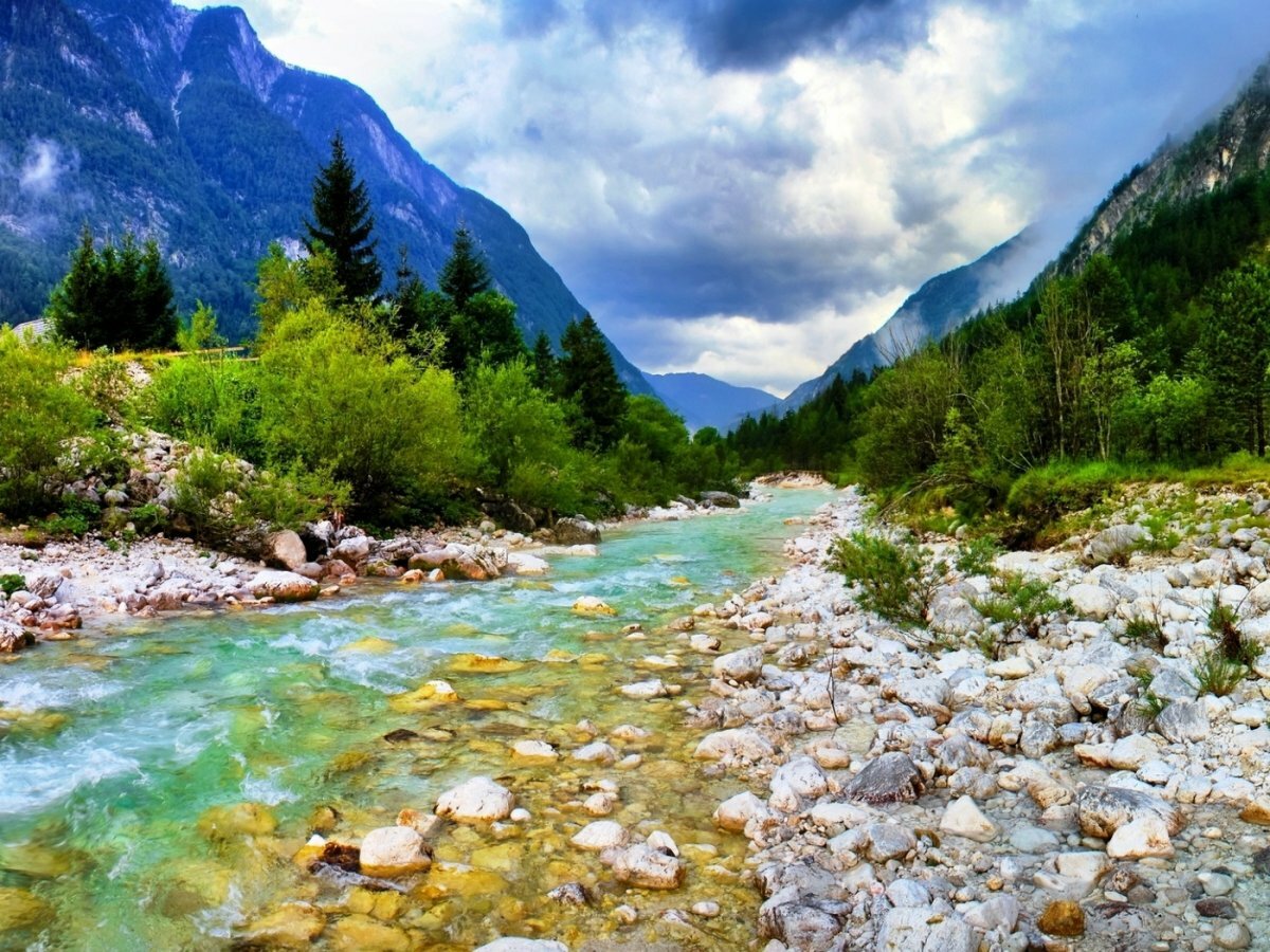 горная река фото