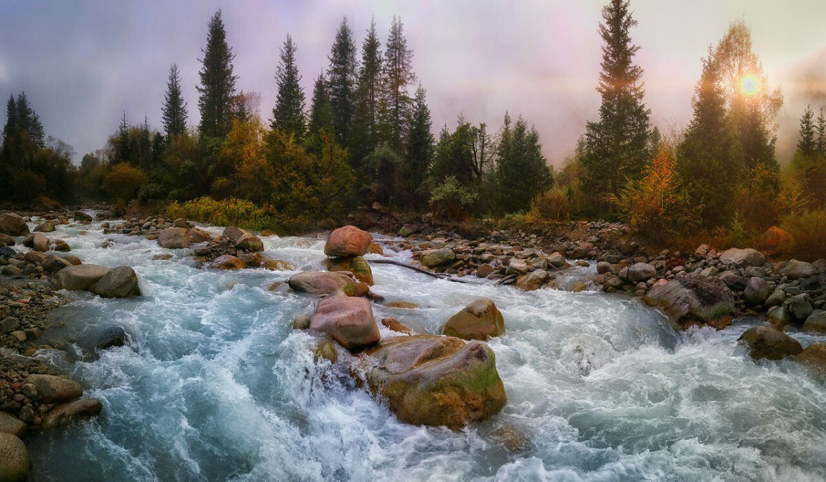 горная река фото
