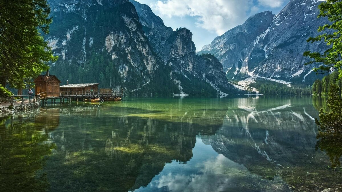 горное озеро брайес итальянские альпы фото