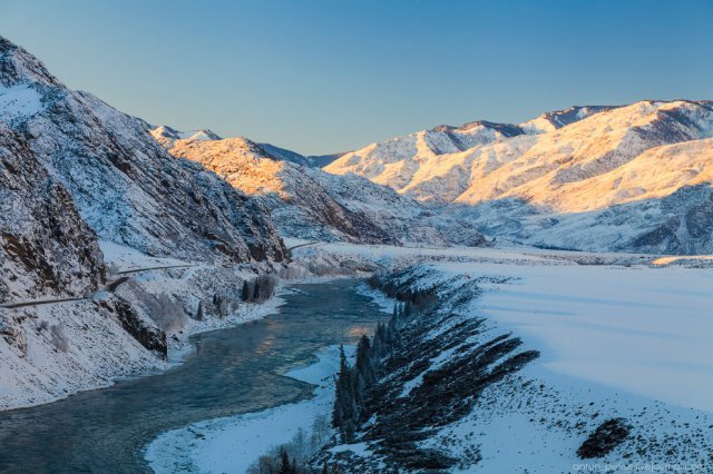 горный алтай фото зима фото