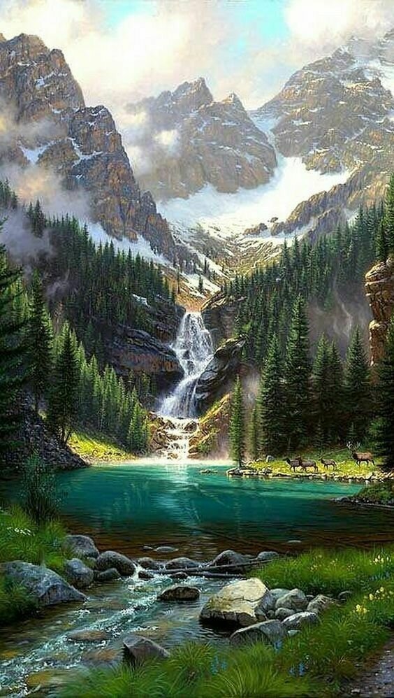 горный пейзаж фото