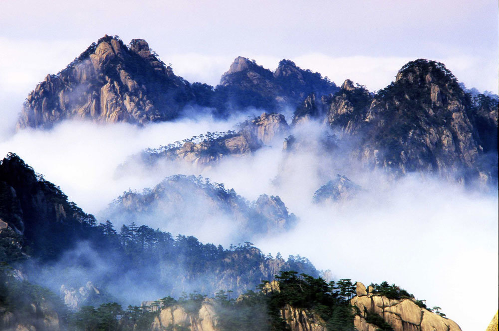 горы хуаншань, китай фото