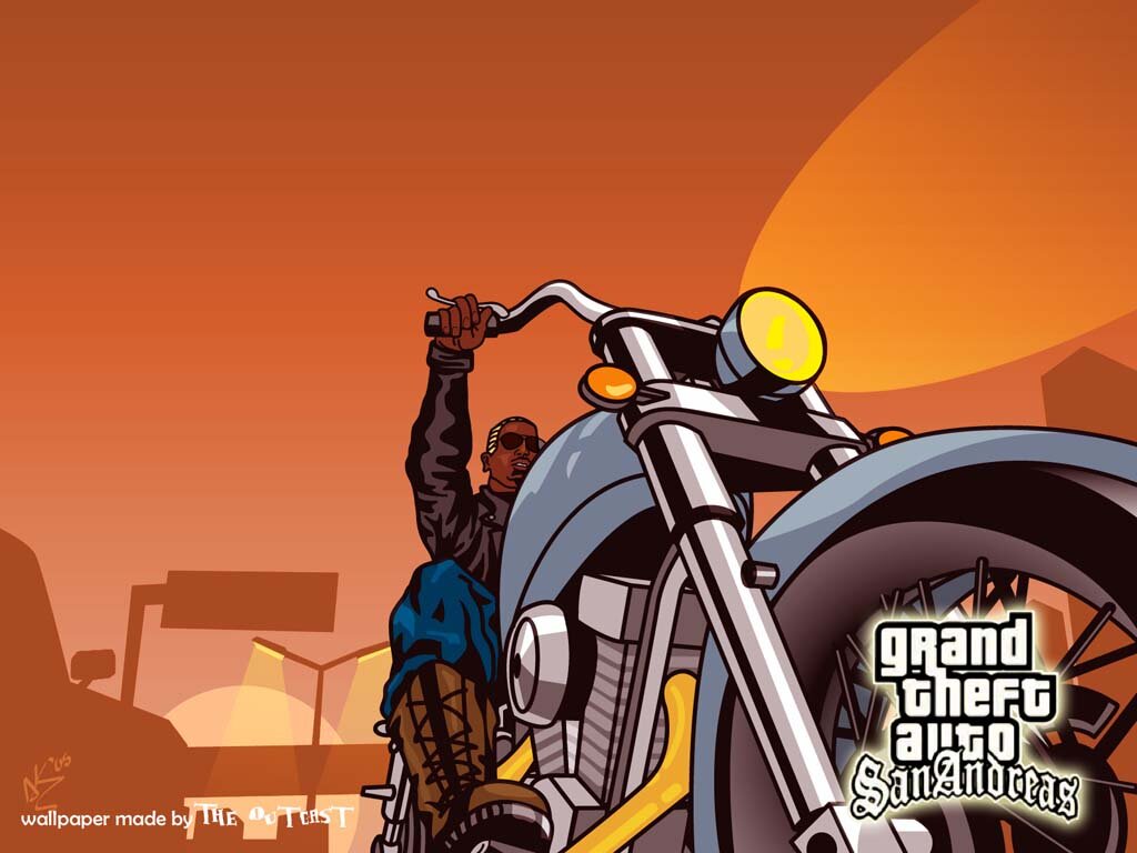 grand theft auto biker art фото