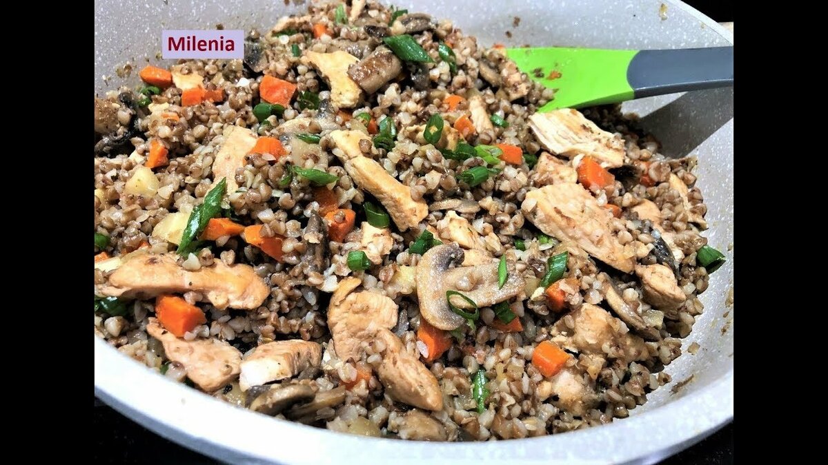 гречка по купечески с грибами фото