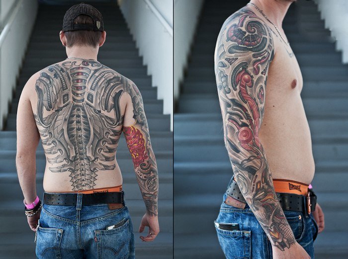 grey wash tattoo рукав фото