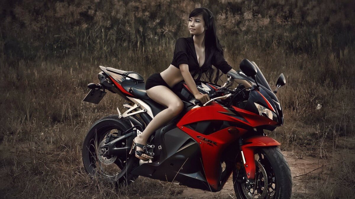 honda мото девушки фото