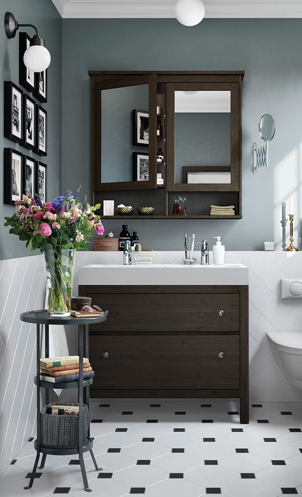 ikea hemnes bathroom фото