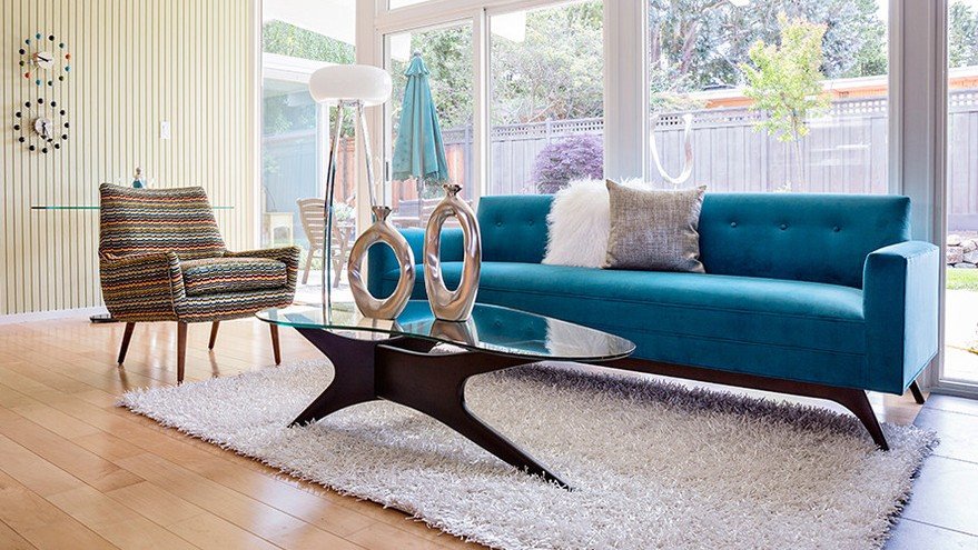 интерьер mid century modern фото