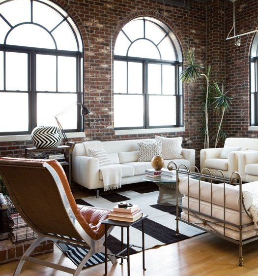 интерьеры в стиле loft изысканный фото