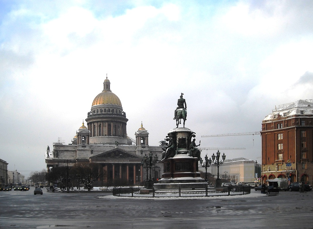 исаакиевский собор в санкт-петербурге зимой фото