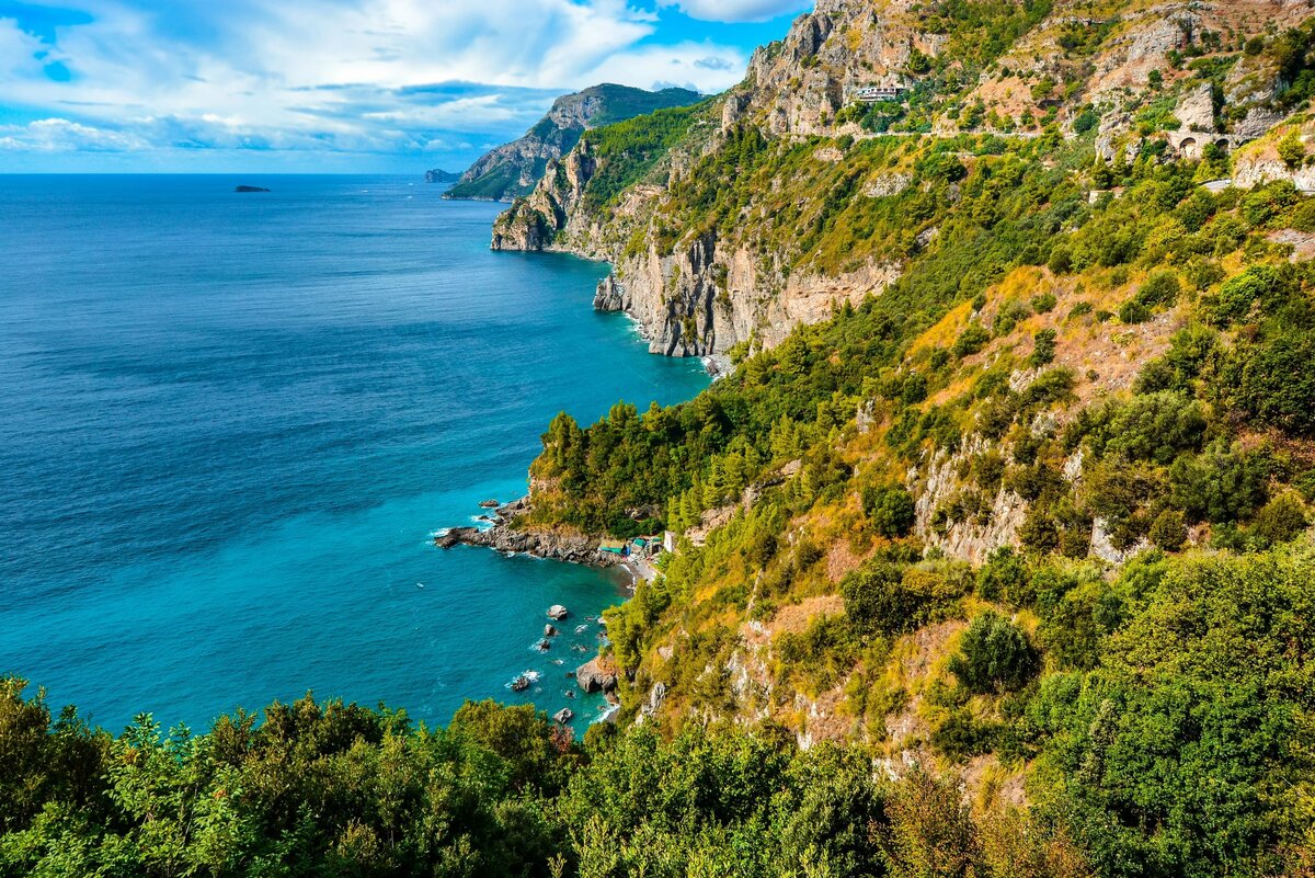 италия горы и море фото