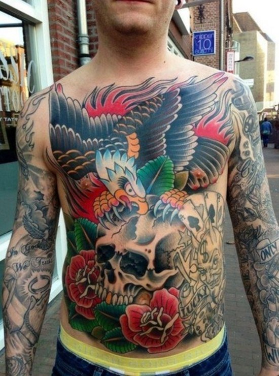 japanese tattoo на спине фото