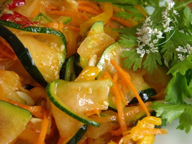 кабачки по корейски фото