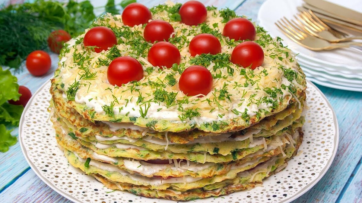 кабачковый торт фото