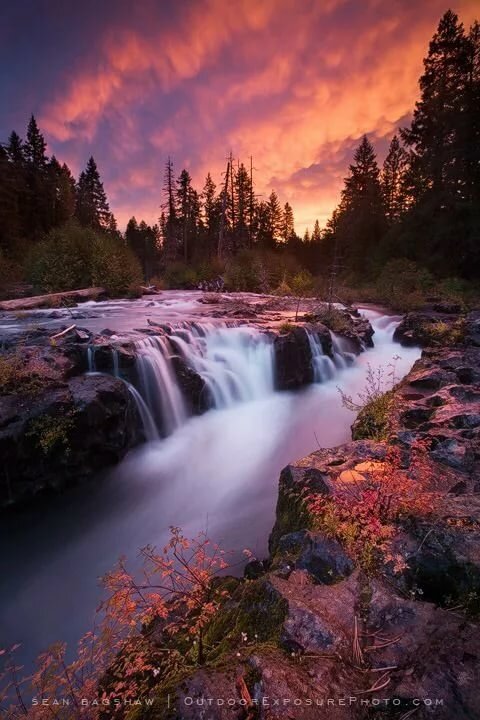 канада водопад природа фото