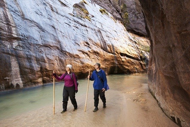 каньонинг in zion national park фото