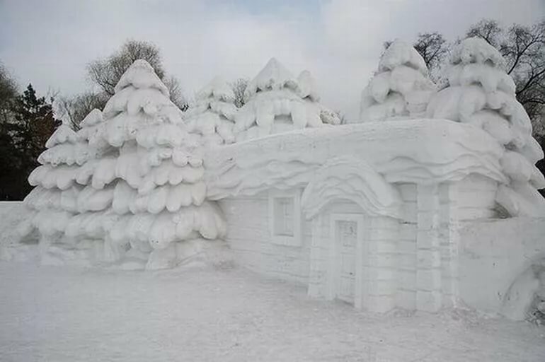 картинки фигуры из снега фото