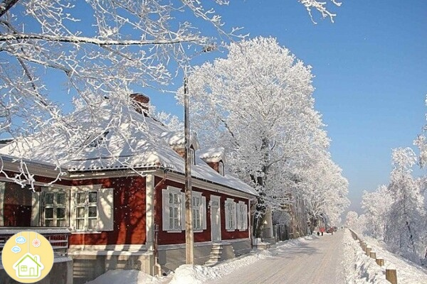 картинки зима в городе деревне фото