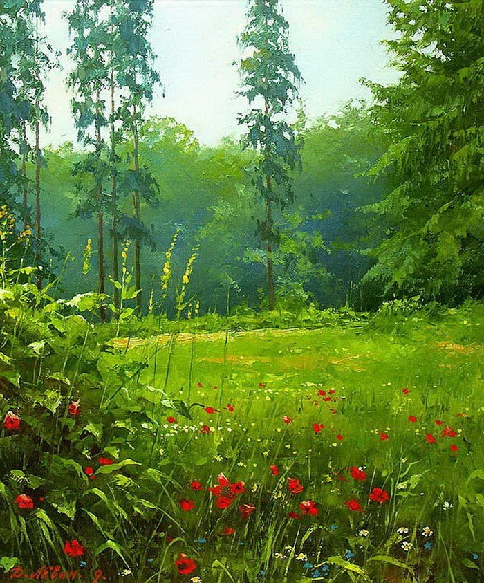 картины художников природа летом фото