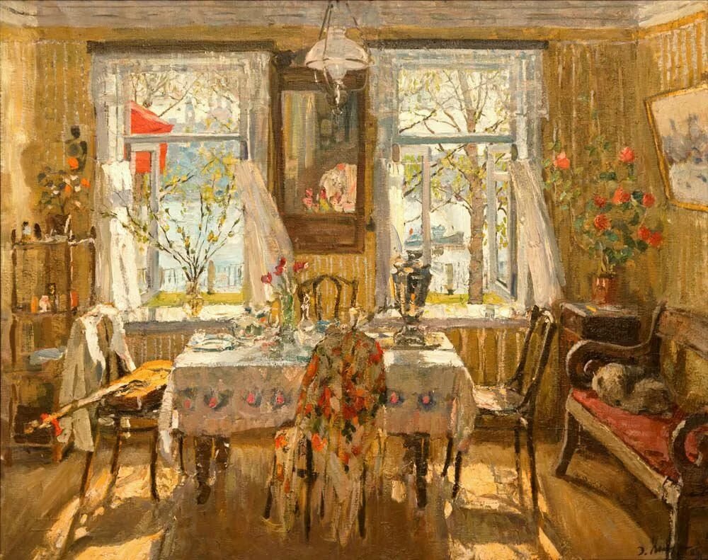 картины с деревенским интерьером фото