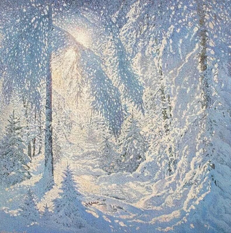 картины снег зима фото