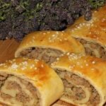 картофельный рулет с фаршем фото