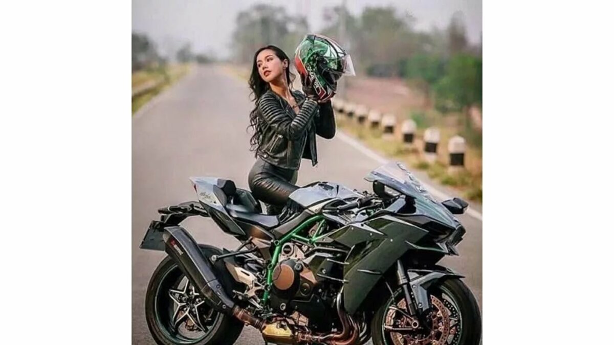 kawasaki ninja h2r и девушки фото