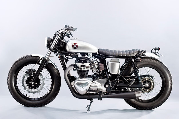 kawasaki w650 cafe racer фото