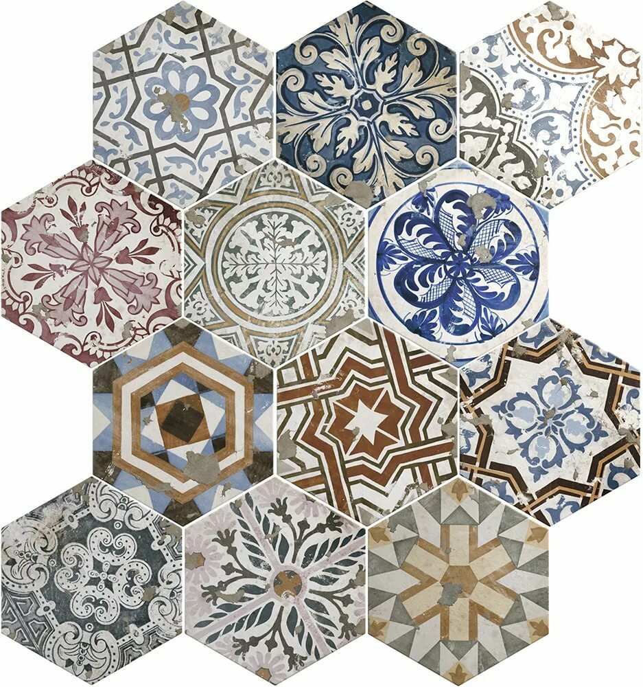 керамогранит equipe terra hexagon sand фото
