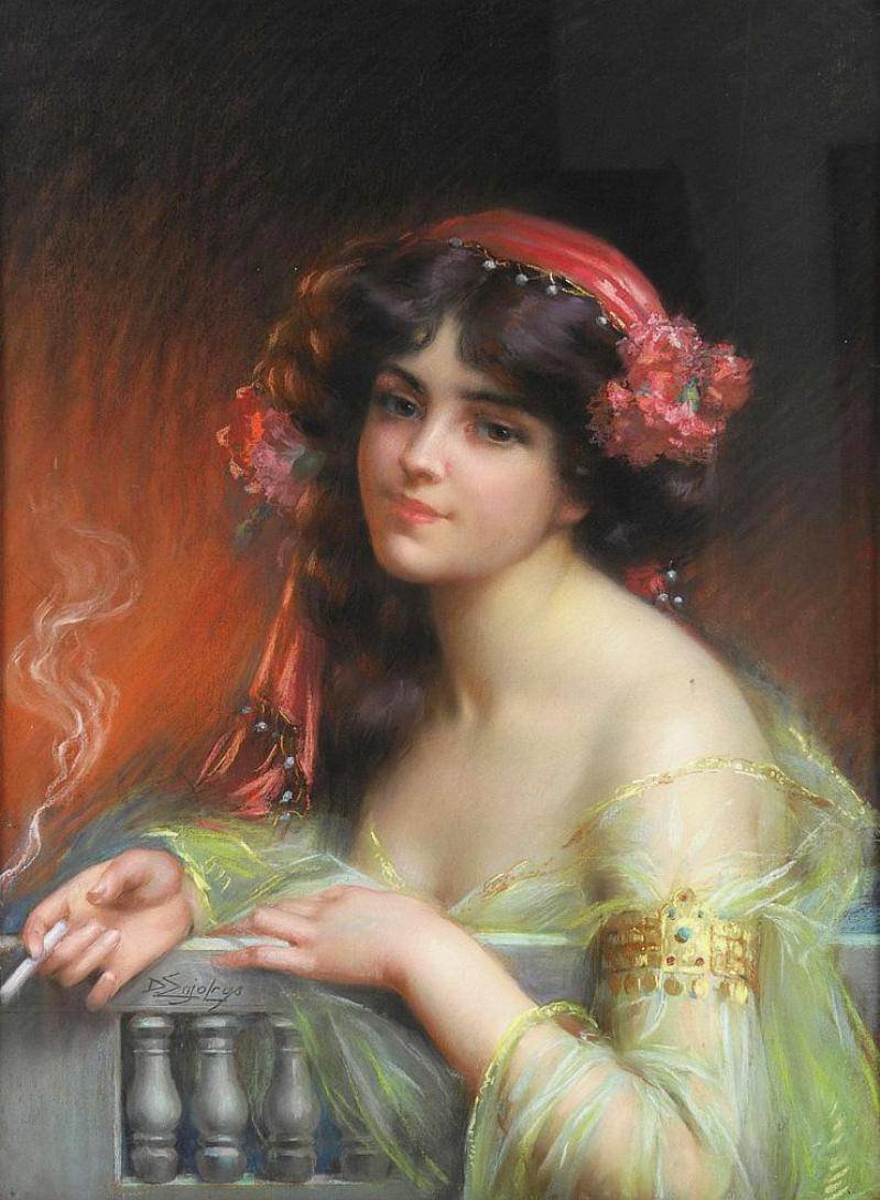 художник женский портрет delphin enjolras фото