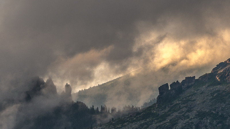 китай горы туман фото