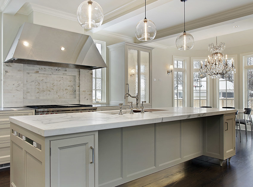 kitchen countertops marble фото