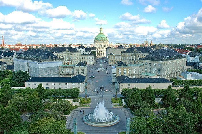 королевский дворец амалиенборг, дания фото