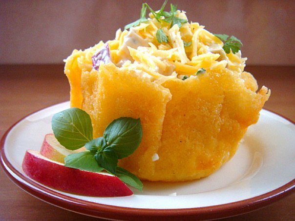 корзинки из сыра для салатов фото