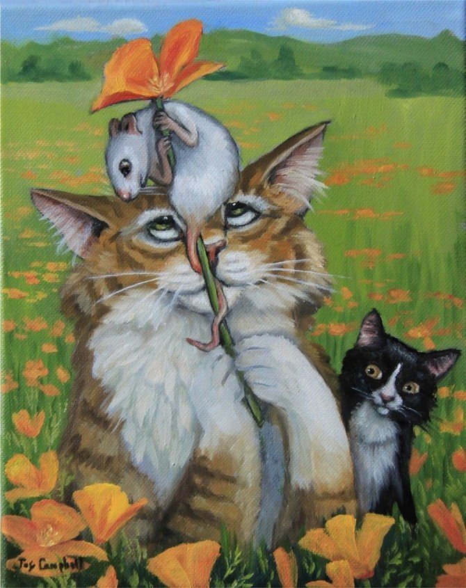 кошки художницы joy campbell фото