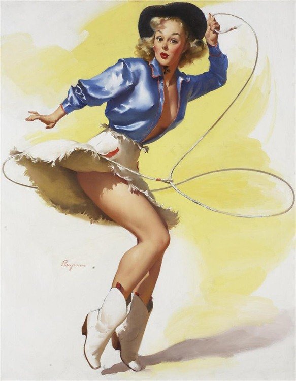 ковбои gil elvgren фото