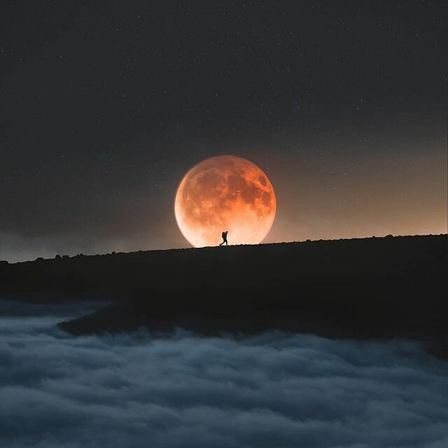 красивая луна 2019 затмение фото