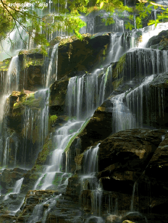красивые гиф картинки с водопадами фото