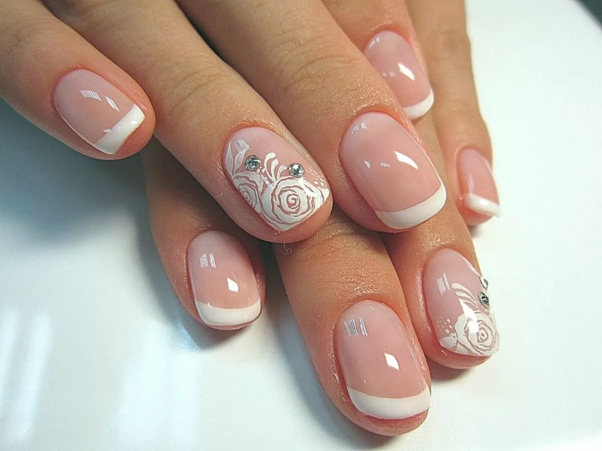 красивый френч на короткие ногти фото
