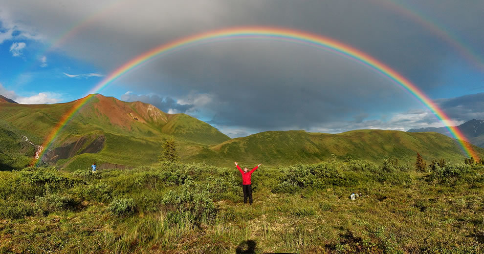круговая радуга фото