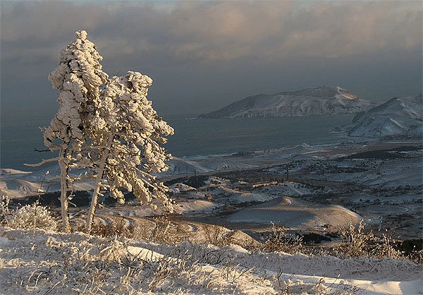 крым зима демерджи фото