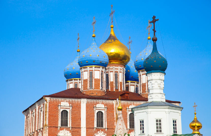 купола успенского собора в рязани фото