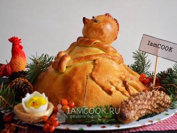 курник в виде курицы фото