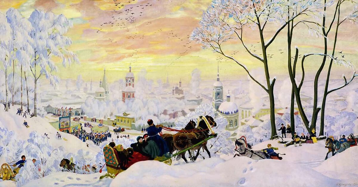 кустодиев масленица 1919 фото