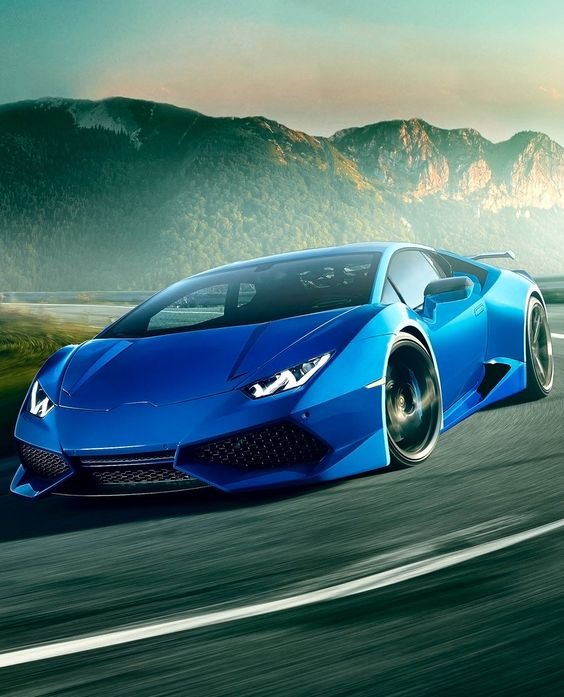 lamborghini huracan голубая на рабочий стол фото