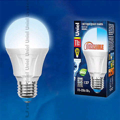 лампа светодиодная диммируемая uniel led-g45 фото