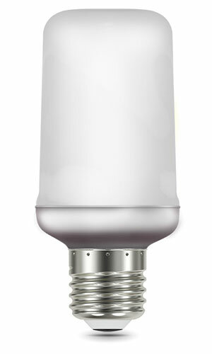 led 5вт e14 1500k t65 corn flame gauss фото