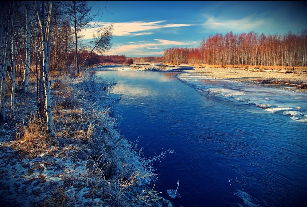 лед на реке красивые картинки фото