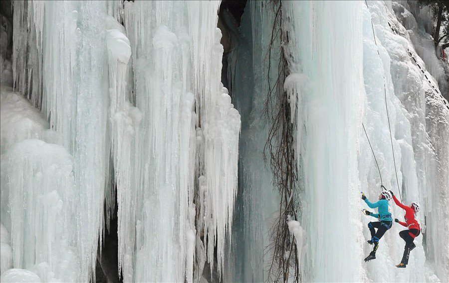 ледолазанье замерзшие водопады фото