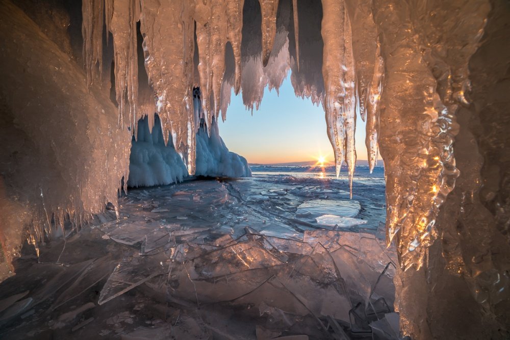 ледяные пещеры байкала фото